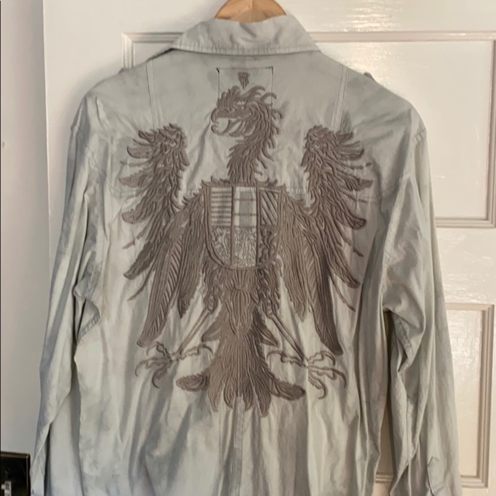 Roar Embroidered Griffon Eagle Shirt - Medium